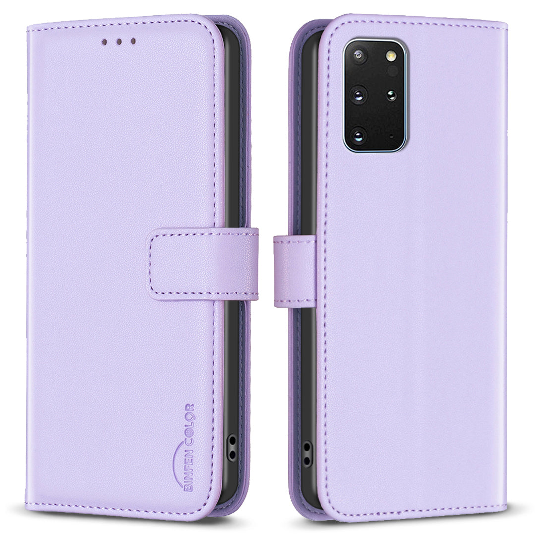BINFEN COLOR BF17 For Samsung Galaxy S20 Plus 4G / 5G Slim-Fit Phone Cover Stand Magnetic Wallet PU Leather Phone Case BINFEN COLOR BF17 For Samsung Galaxy S20 Plus 4G / 5G Slim-Fit Phone Cover Stand Magnetic Wallet PU Leather Phone Case